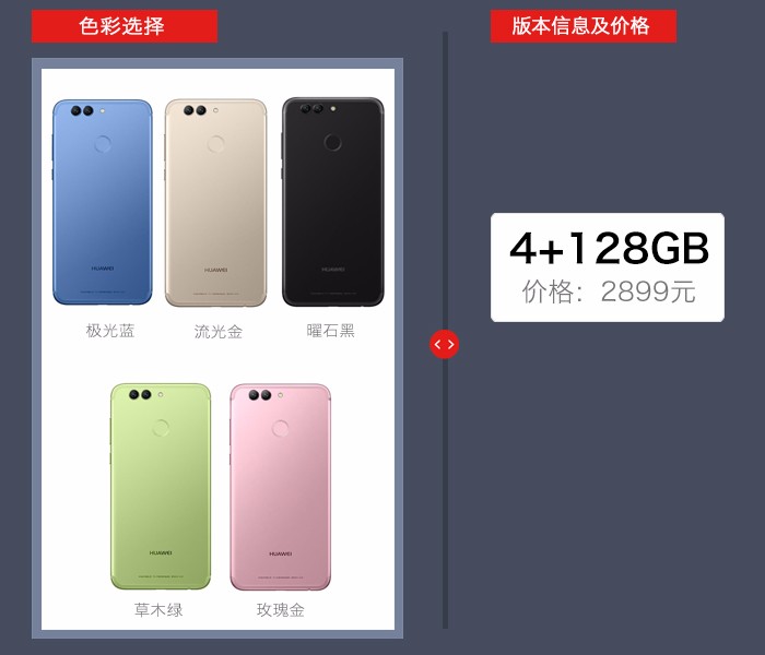 华为nova2plus128g报价图片