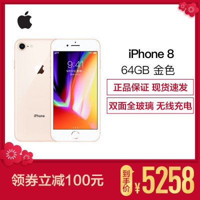 ƻ(Apple) iPhone8 64GB ɫ ƶͨȫͨ4Gֻ A1863 ˫沣