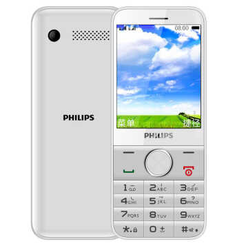 飞利浦E131X 移动联通2G手机 双卡双待 白色 标配版图片