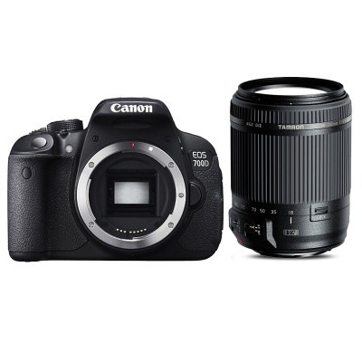 Canon 佳能 EOS 700D 数码单反相机 APS-C画幅 触控液晶屏 单机+搭配腾龙18-200VC镜头
