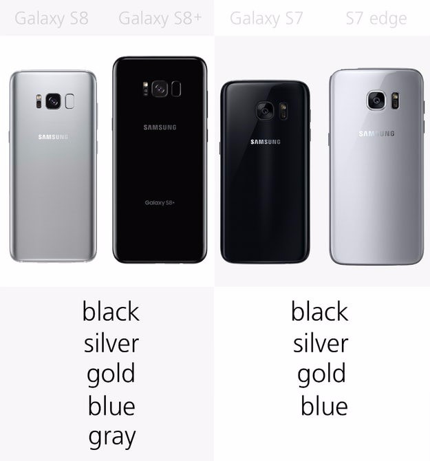 颜色方面，三星S8新增“紫灰色”。