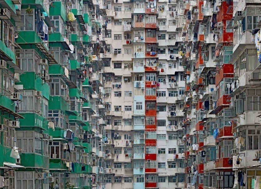 香港拥挤的居民楼图片图片