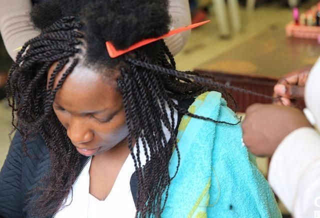 图集非洲时尚女孩的时髦发型
