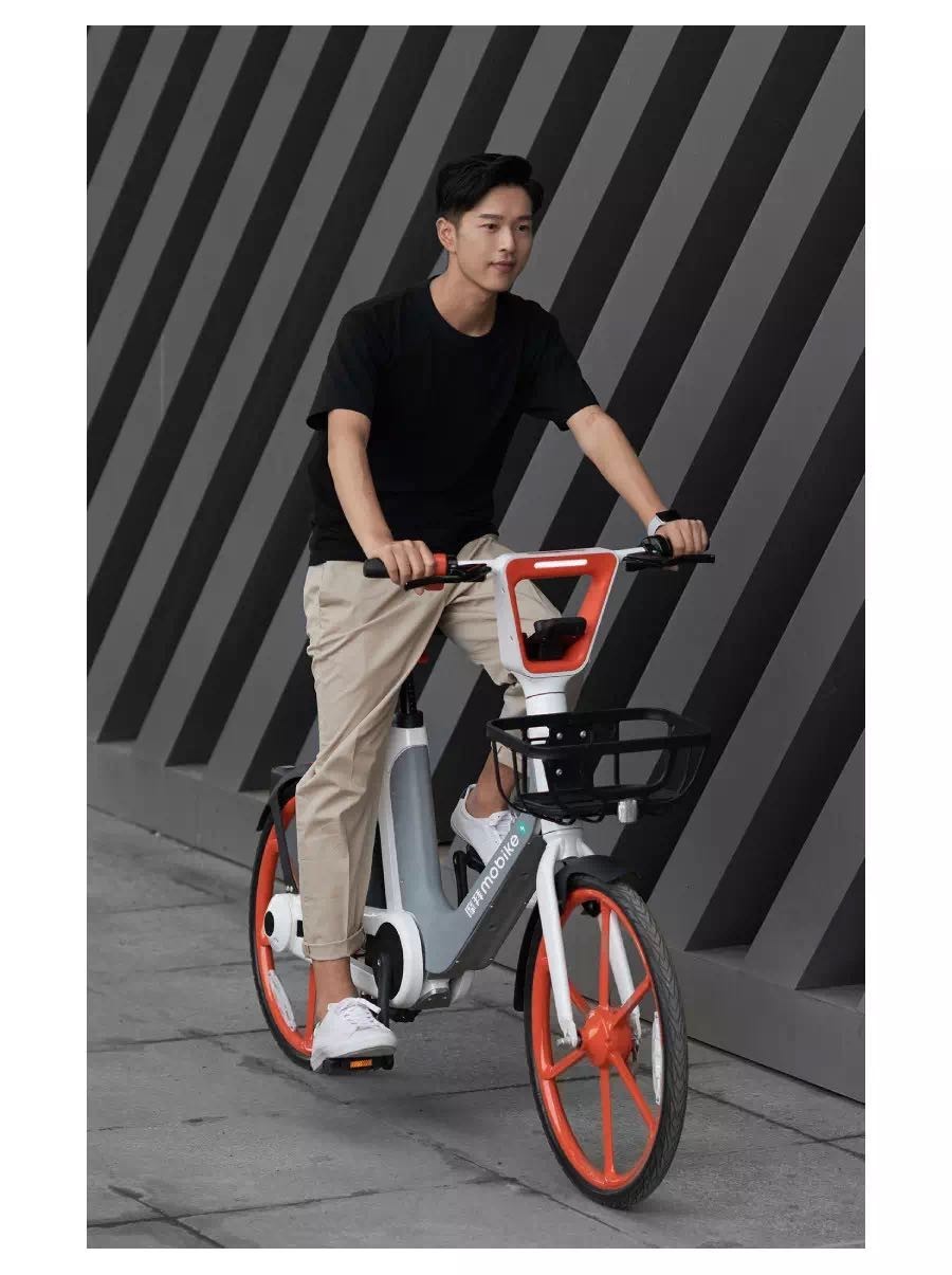 摩拜新一代电动助力车看着还挺好看的