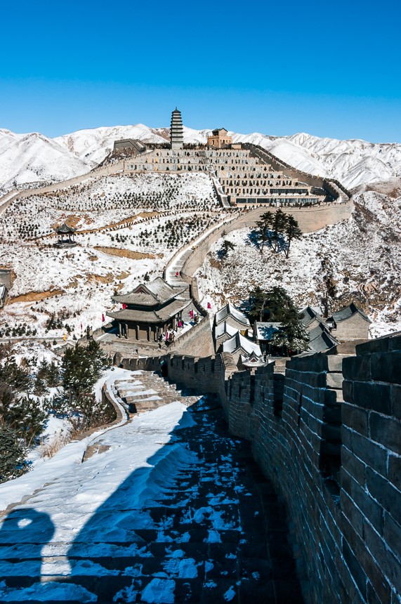 雁门关雪景图片