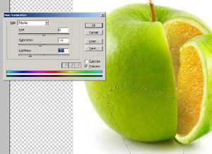 photoshop合成教程 苹果变橘子