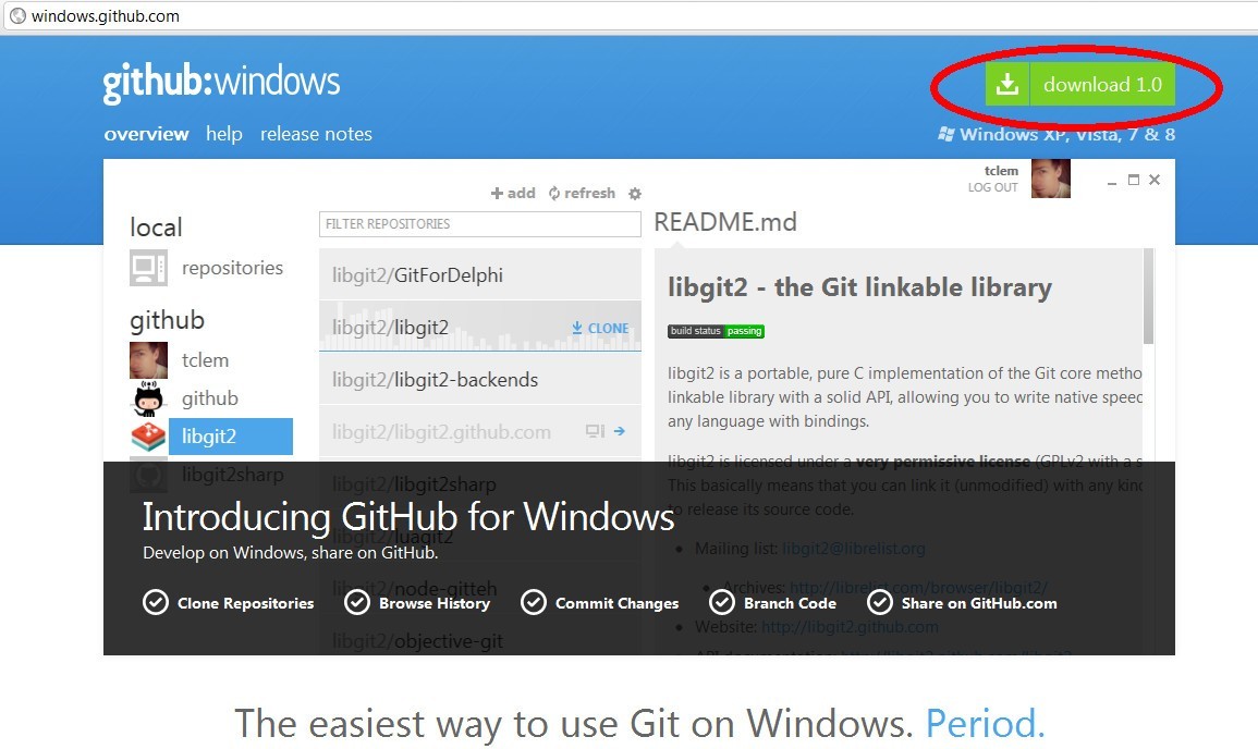 Github for Windowsʹý̳ͼ