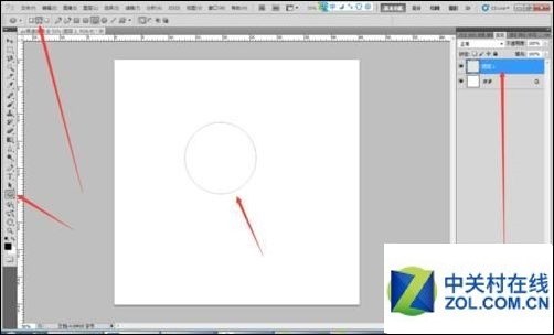 PS如何绘制一个虚线圆