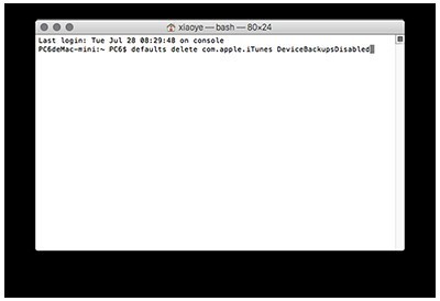 Mac关闭iTunes自动备份方法