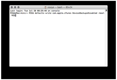 Mac关闭iTunes自动备份方法