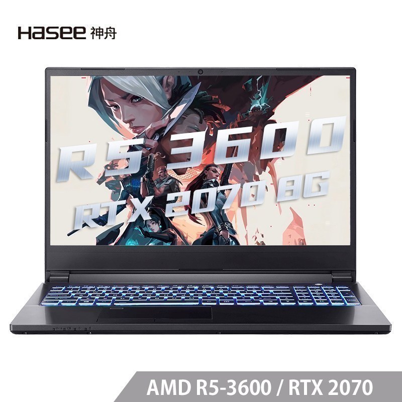 ս(Hasee)A7000-2020A2 15.6Ӣ羺ԼϷѧ칫ʼǱ(AMD Ryzen 3600 8Gڴ 512G̬ RTX2070 8G)ͼƬ