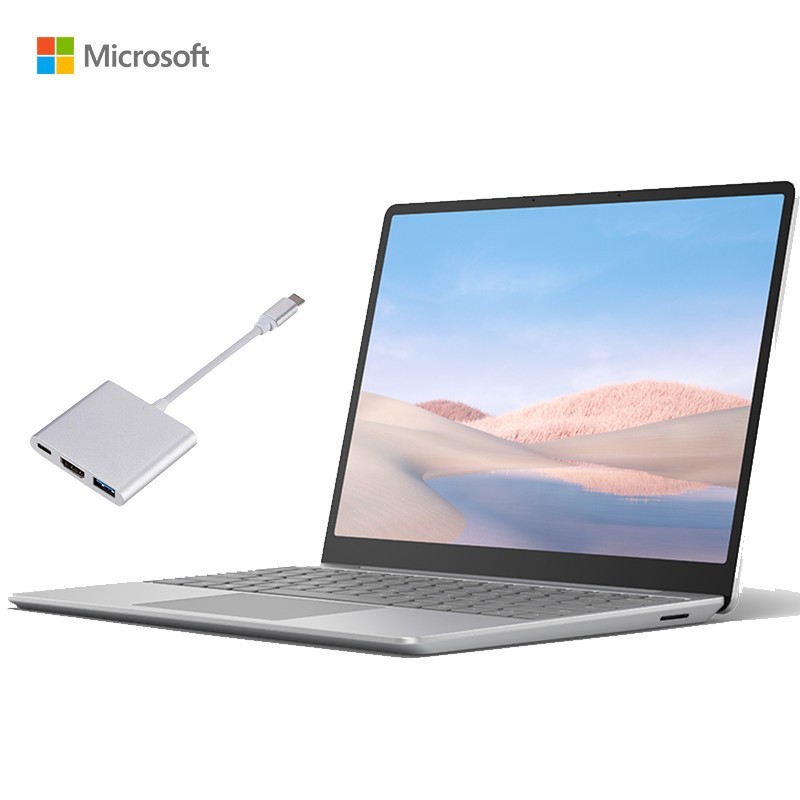 【套餐二】微软Surface Laptop Go 亮铂金 i5 8+256G 超薄本 触控轻薄本商务办公本学生+拓展坞图片