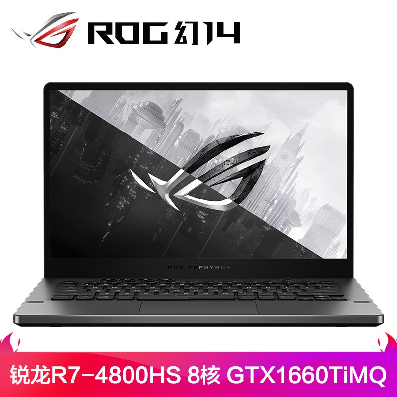 ˶ASUSROG14 ᱡ칫ʦ14Ӣ2KʼǱ(R7-4800HS 8 7nm 8G 512GSSD GTX1660Ti MaxQ)ͼƬ