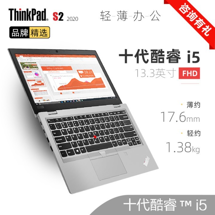 ThinkPad New S2ϵ 13.3Ӣ糬СᱡЯ칫ʱбʼǱԿĺ ʮI5 8Gڴ512G̬ 03CDɫͼƬ