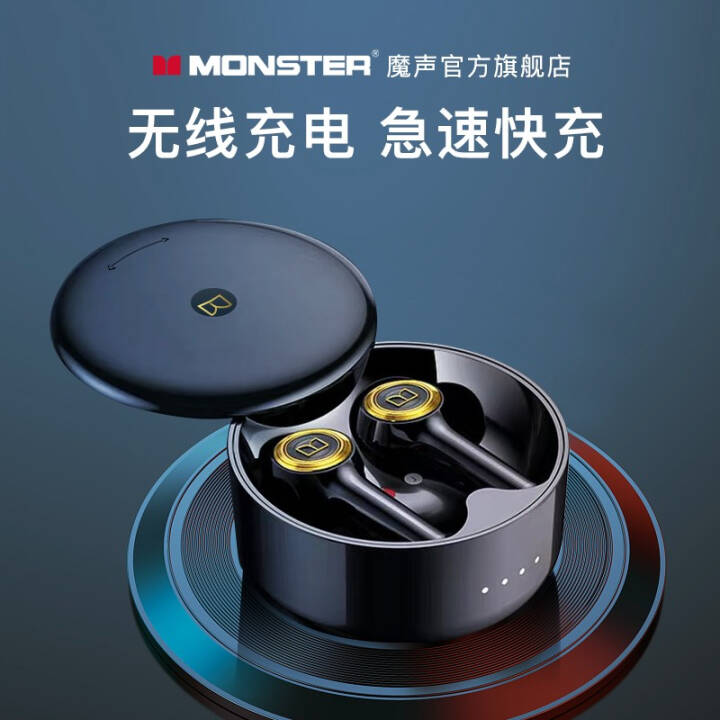 魔声(monster) clarity102蓝牙耳机真无线入耳式降噪通话单耳双耳音乐