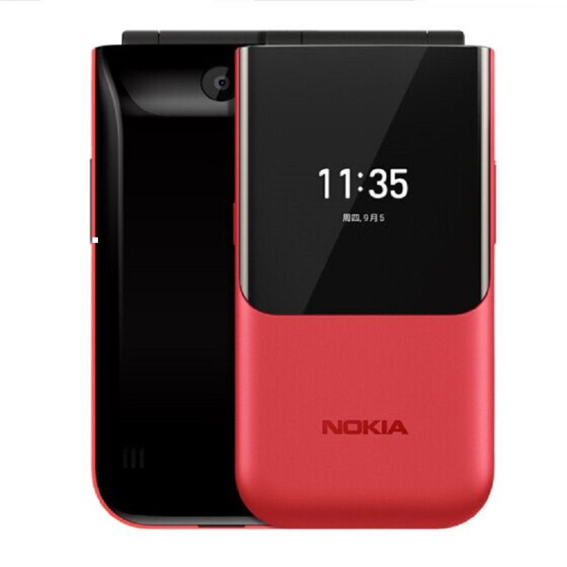  Nokia (NOKIA) 2720 red double card double waiting classic replica flip phone 4G hot standby function phone picture of mobile unicom tri network 4G elderly phone