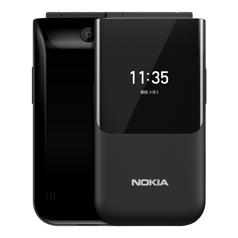  Nokia (NOKIA) Nokia 2720 black double card double flip phone classic replica 4G hot standby function phone Mobile Unicom tri network 4G elderly phone picture