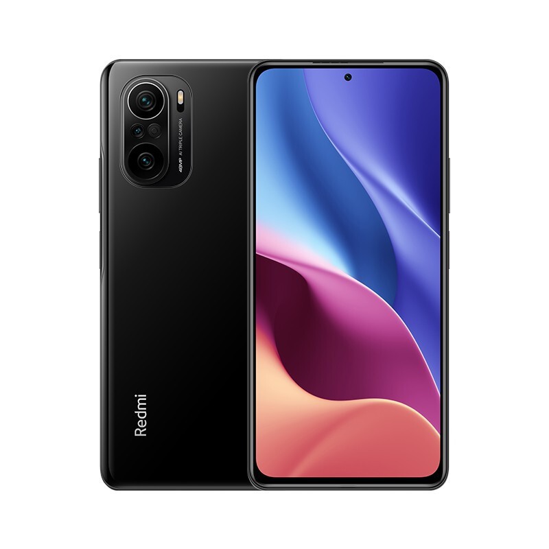  Xiaomi (MI) Redmi K40 5G bright black 12GB+256GB flagship Snapdragon 870 4520mAh large power 48 million pixels 33W fast charging Hongmi K40 5G mobile phone picture