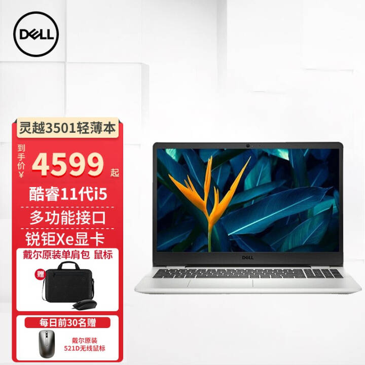 DELL Խ3511ᱡ15.6Ӣʮһi5칫ѧϷʼǱ 3501 i5-1135G7/16G/1TB ͼƬ