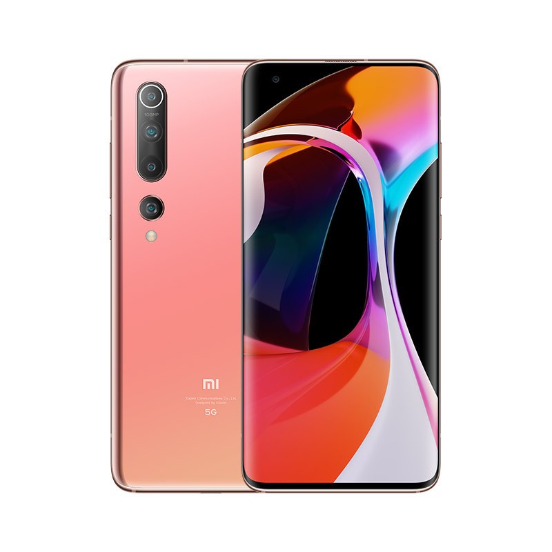  Xiaomi (MI) 10 5G 12GB+256GB Honey Peach Golden Snapdragon 865.1 billion pixels 8k movie camera 30W fast flash charge support wireless charging student games take pictures 5G mobile phone pictures