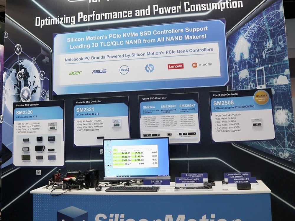 FMS 2023：慧荣展SM2508 PCIe5.0主控 满血性能容量达8TB