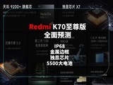  Redmi K70 Premium comprehensive forecast, flagship welding door operator in the second half of the year
