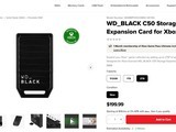  Xbox SSD չ C50 Ƴ 2TB 汾ۼ 199.99 Ԫ