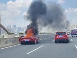 武汉杨泗港大桥法拉利自燃,高温致发动机爆燃引调查
