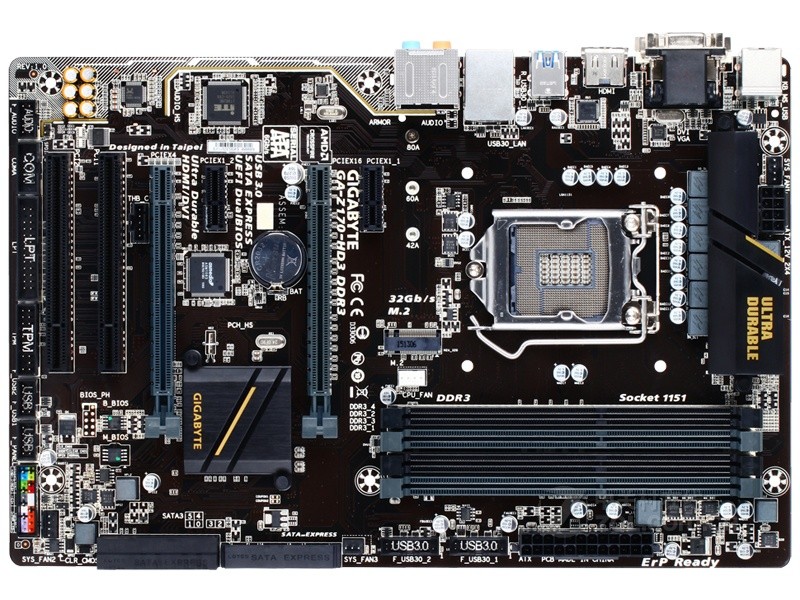 技嘉(gigabyte) Z170 Z170-HD3 DDR3(rev.1.0)