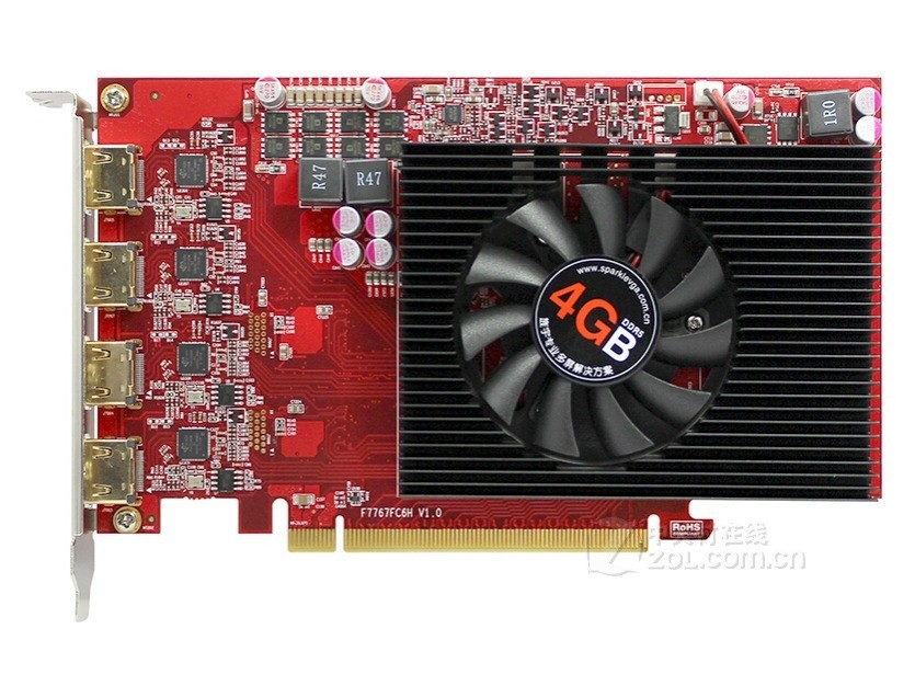 旌宇(sparkle) R7 350 4HDMI 4G