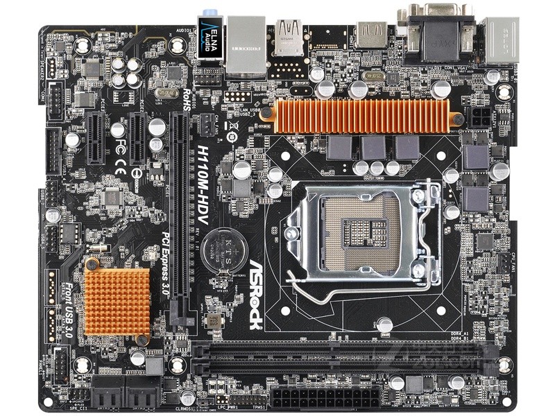 华擎(asrock) H110 H110M-HDV