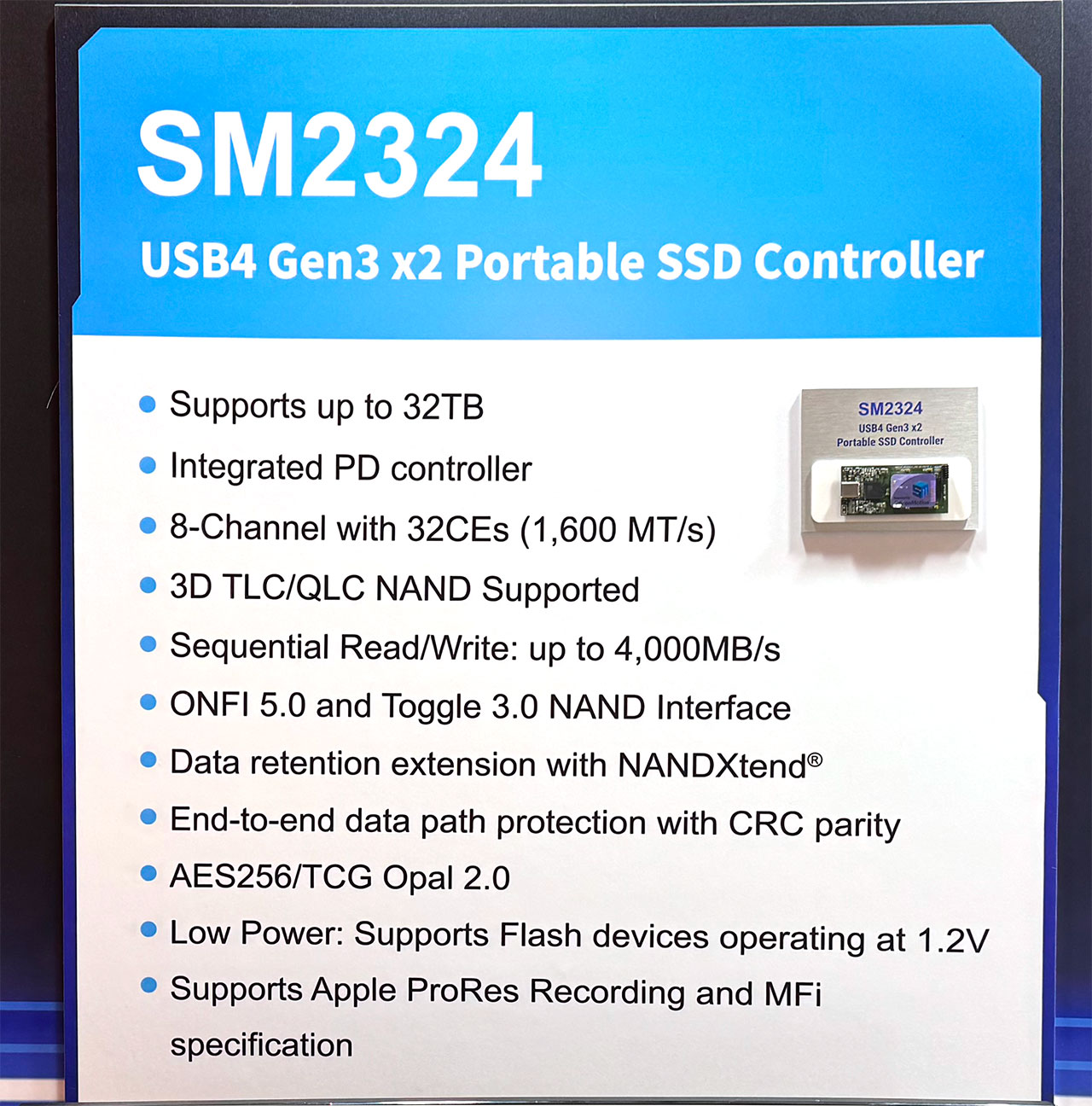 2025COMPUTEXȫSM2324PSSDɴ32TB 4GB/sд