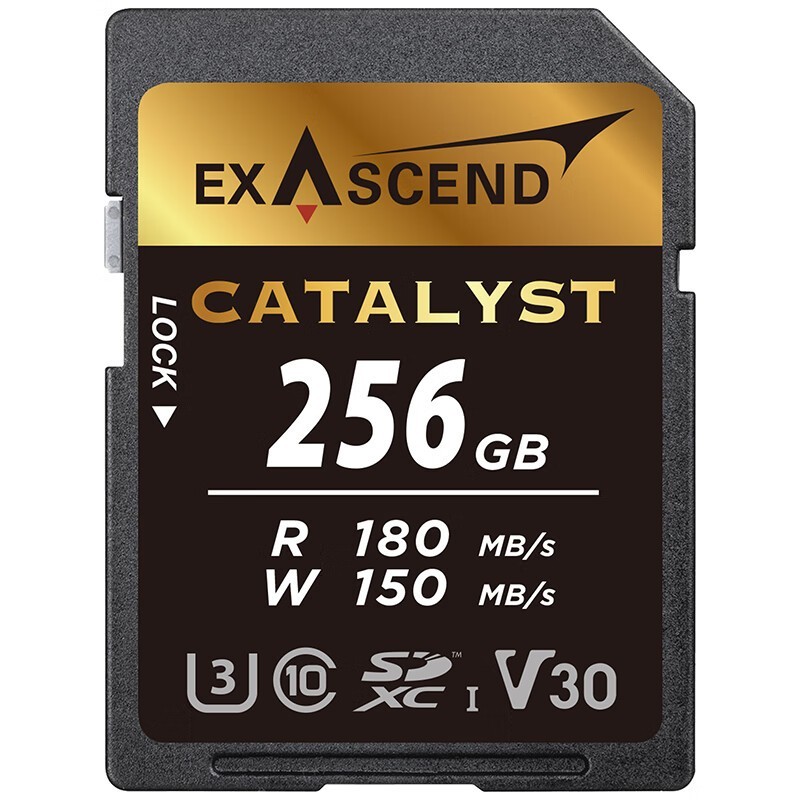 Ƽ EXASCEND256GB SD U3 V30 Catalyst UHSI SD SD 150MB/s 256GBд150MB/s