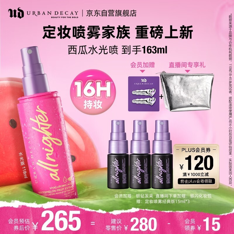 ޡUrban Decay˥ܳгЧױˮ118mlֽ192Ԫ