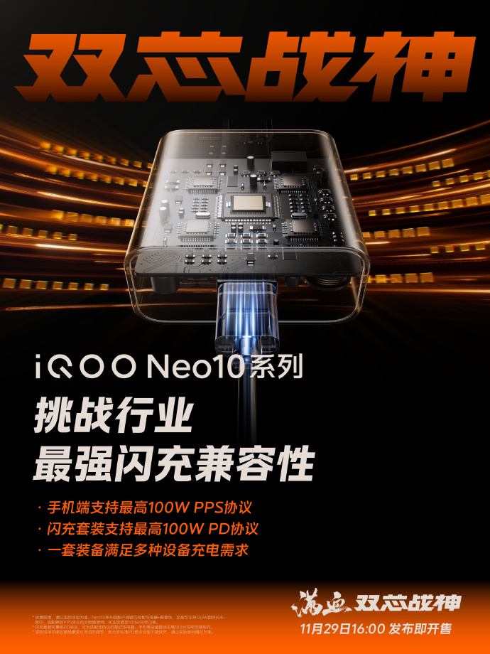 iQOO Neo10ϵУ120W+˫ߡݡ7.99mm