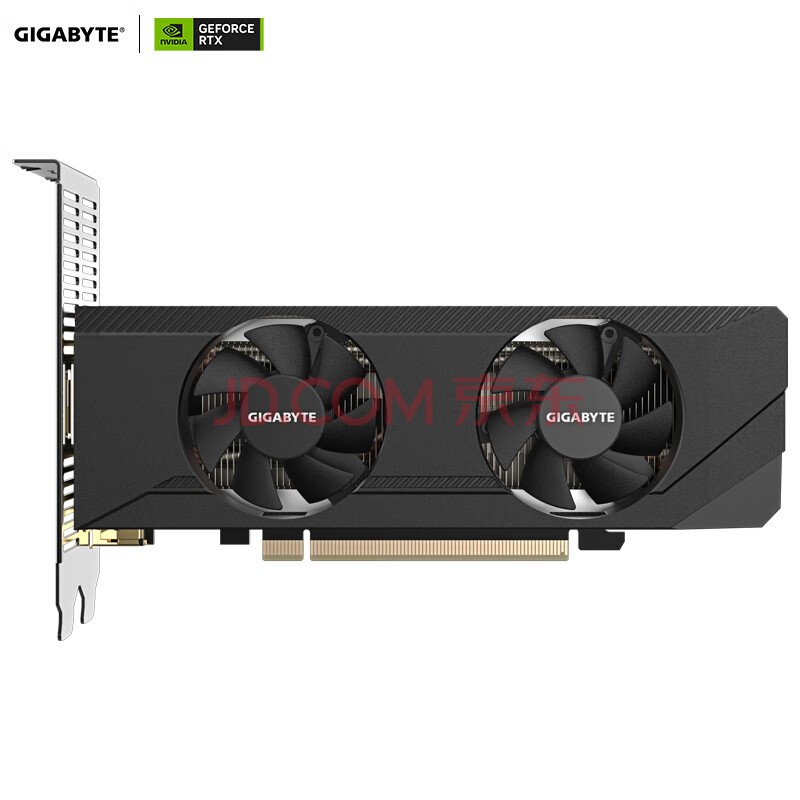 技嘉3050显卡 刀卡 GeForce RTX 3050 OC Low Profile 6G 电竞游戏设计独立半高显卡