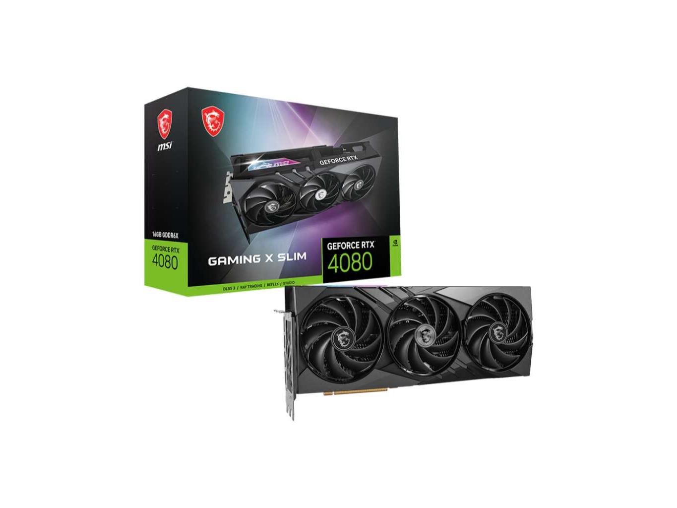 msi微星 RTX 4080 GeForce RTX 4080 16GB GAMING X SLIM