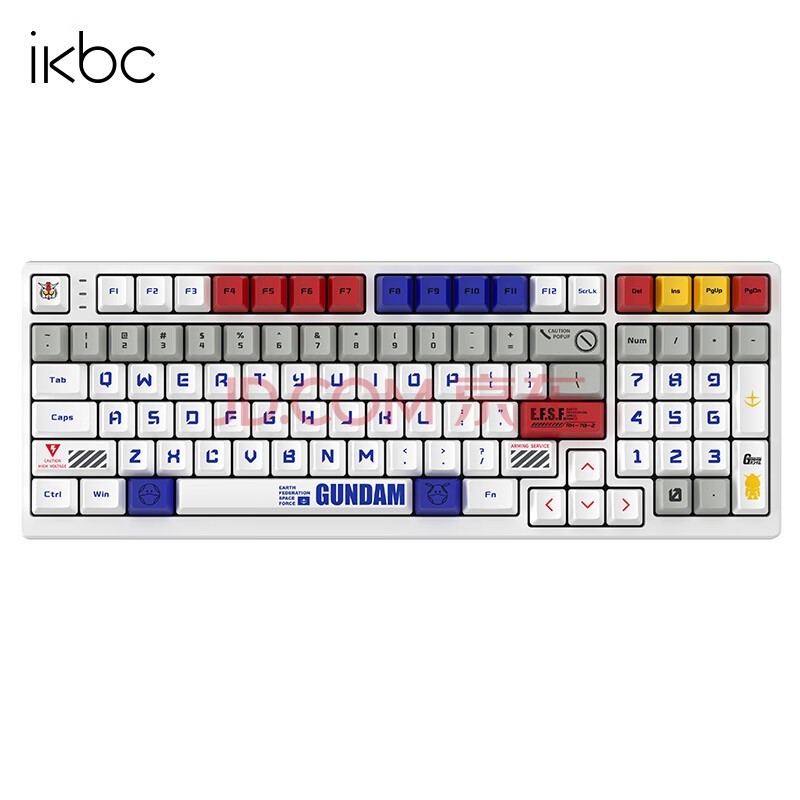 ikbc 高达联名机械键盘无线键盘游戏键盘无线机械键盘电脑笔记本办公外设 Z98 高达 有线 红轴