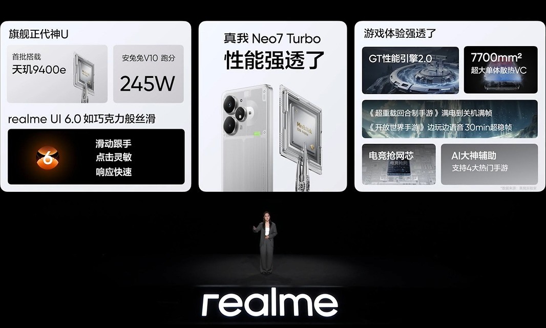 强悍小透明1999元起售 真我Neo7 Turbo发布会汇总