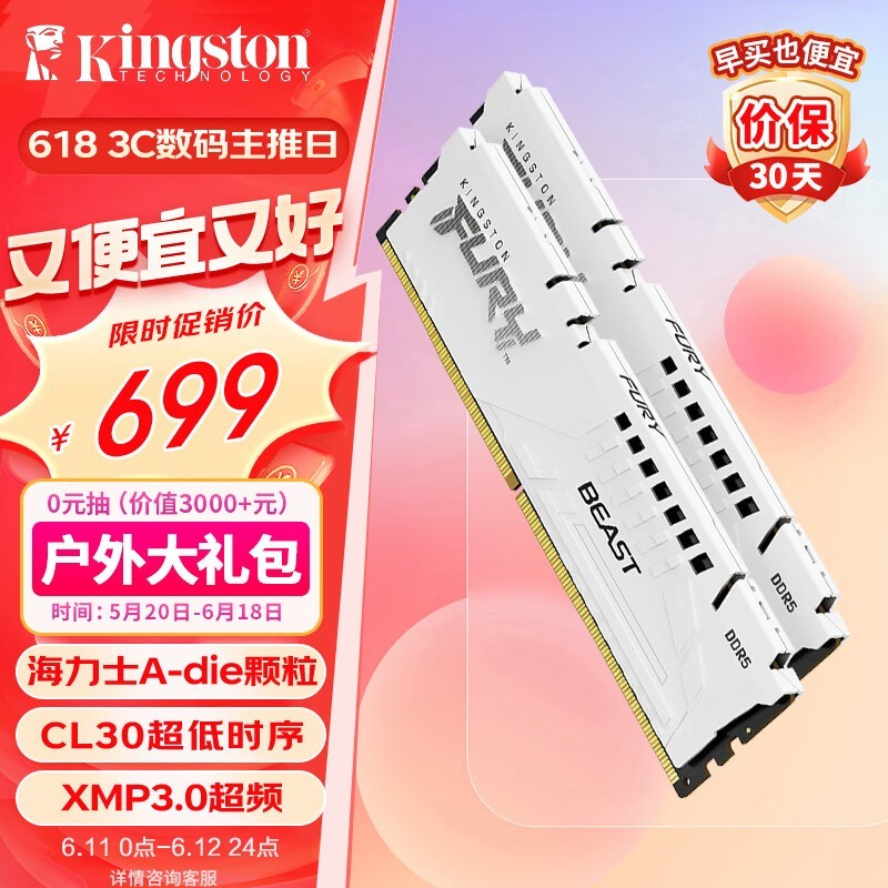 ޡ˫11 ʿFURY Beast DDR5ڴֻҪ675Ԫ