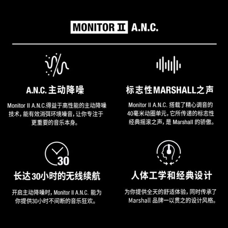 Marshall Monitor II A.N.C. ʽͷ