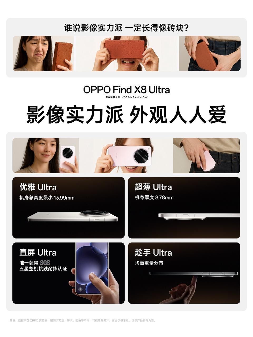 Ӱ��ʵ���ɲ�����ש�� Find X8 Ultra��Ƚ�8.78mm