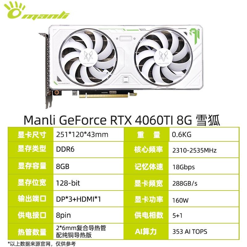 ޡManliGeForce RTX 4060TiԿ3190Ԫ 24Сʱʱ