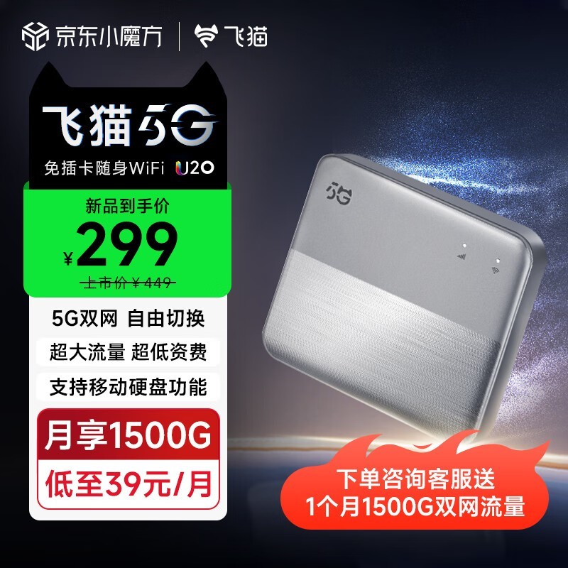èU20 5GWiFiü279Ԫ5G