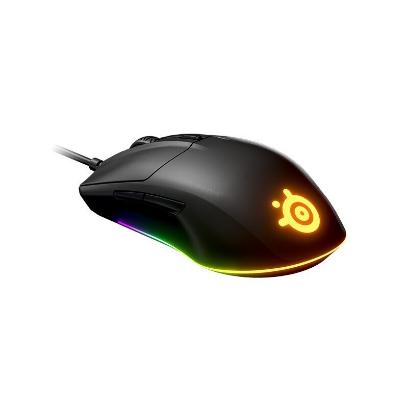 赛睿 Rival 3 有线鼠标 8500DPI RGB 黑色