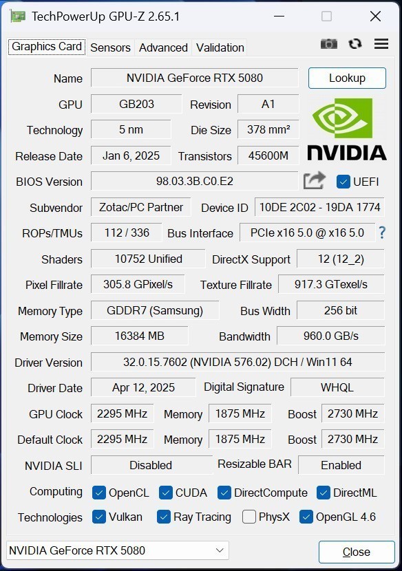 ̩RTX 5080 16GBOC⣺ֵڣˬ4KϷ