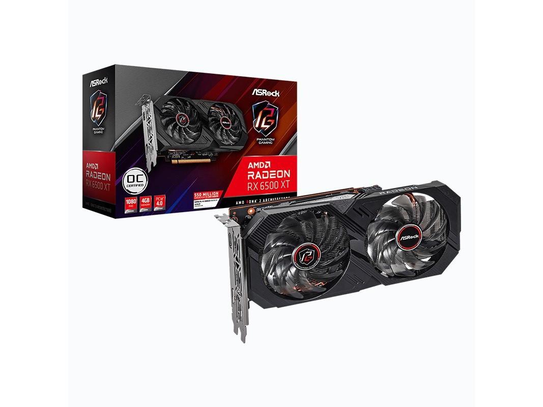  Radeon RX 6500 XT Phantom Gaming D 4GB OC