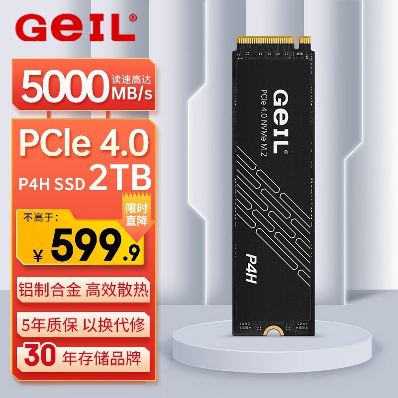 GeIL 2TB SSD̬Ӳ̴599ԪԼ۱ȼߣ