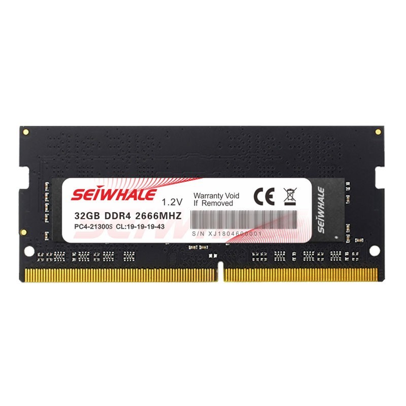 SEIWHALE 枭鲸 SW-NB32 DDR4 2666MHz 笔记本内存 普条 黑色 32GB