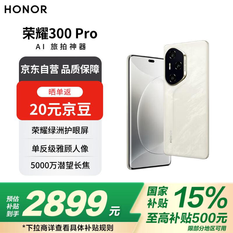 ��ҫHONOR 300 Pro�ֻ�����2642Ԫ